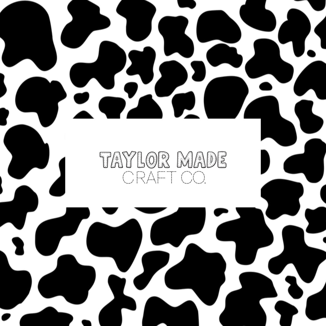 Black and White Cow Print